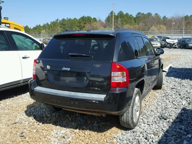 1J8FT470X8D785624 - 2008 JEEP COMPASS SP BLACK photo 4