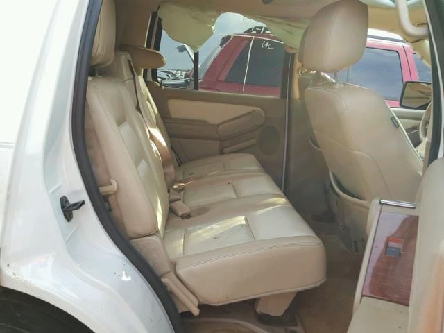 1FMEU64E58UA13636 - 2008 FORD EXPLORER E WHITE photo 6