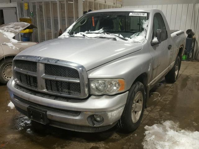 1D7HA16N53J560187 - 2003 DODGE RAM 1500 S SILVER photo 2