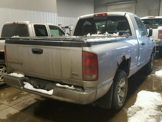 1D7HA16N53J560187 - 2003 DODGE RAM 1500 S SILVER photo 4