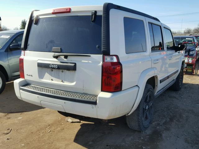 1J8HG48N98C160399 - 2008 JEEP COMMANDER თეთრი ფოტო 4