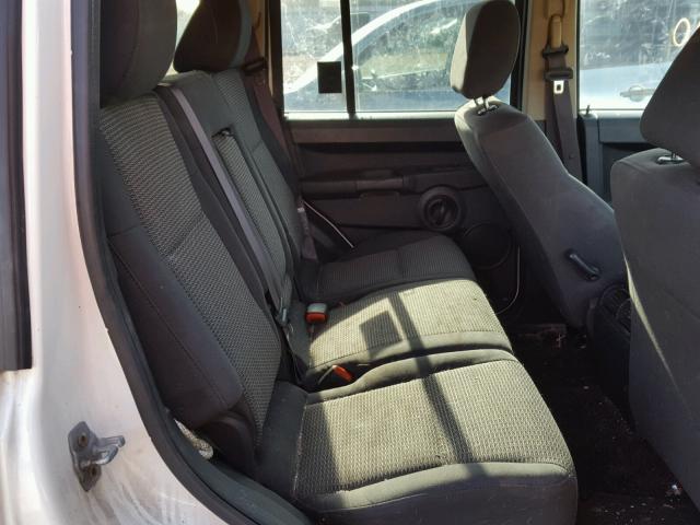 1J8HG48N98C160399 - 2008 JEEP COMMANDER თეთრი ფოტო 6