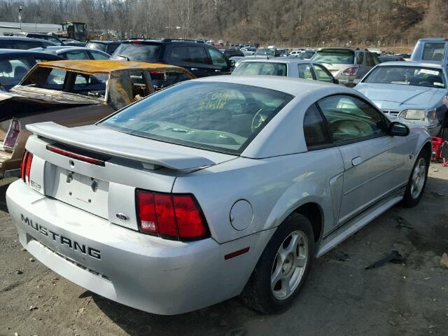1FAFP40654F215349 - 2004 FORD MUSTANG GRAY photo 4