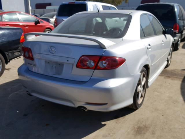 1YVFP80C845N10713 - 2004 MAZDA 6 I SILVER photo 4