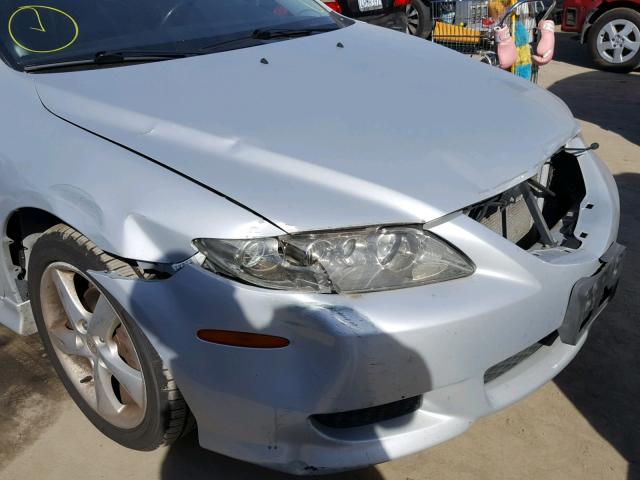 1YVFP80C845N10713 - 2004 MAZDA 6 I SILVER photo 9