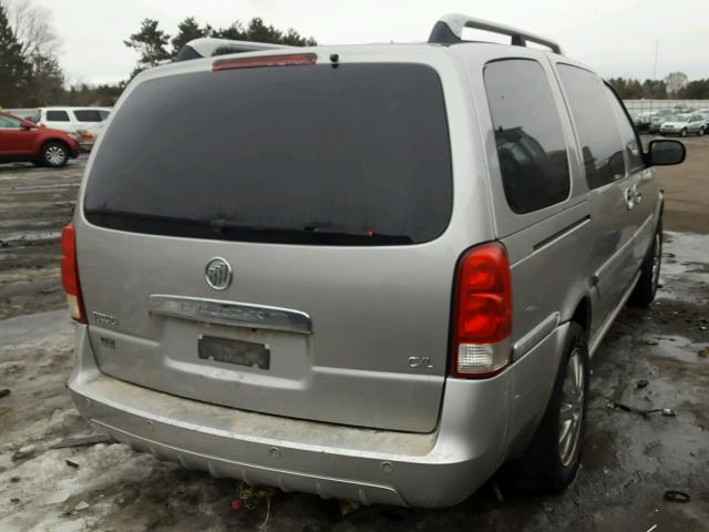 5GADV33L85D190500 - 2005 BUICK TERRAZA CX SILVER photo 4