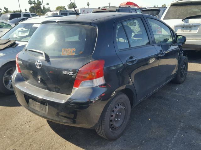 JTDKT903195268554 - 2009 TOYOTA YARIS BLACK photo 4