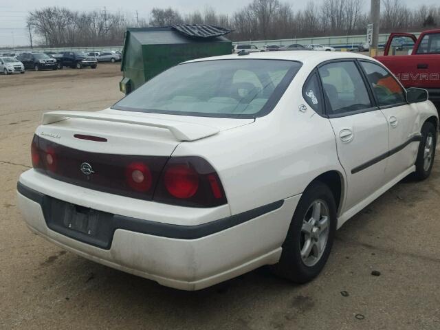 2G1WH52K439124032 - 2003 CHEVROLET IMPALA LS WHITE photo 4