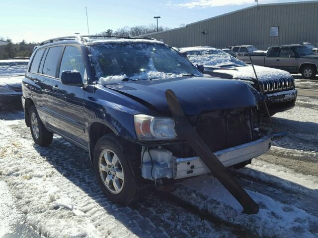 JTEEP21A350122522 - 2005 TOYOTA HIGHLANDER BLUE photo 1