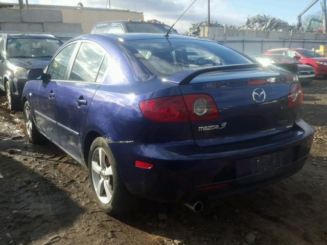 JM1BK32F551324052 - 2005 MAZDA 3 I BLUE photo 3