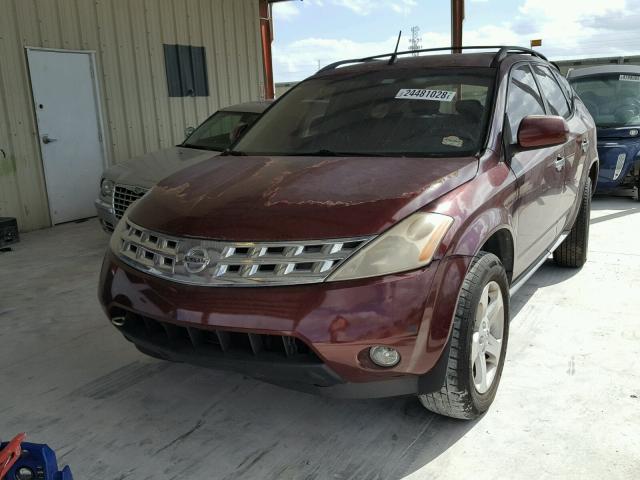 JN8AZ08T35W331964 - 2005 NISSAN MURANO SL WHITE photo 2