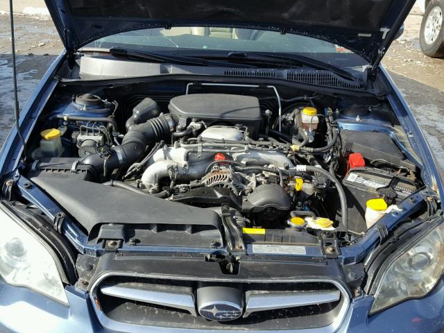 4S3BL626277206720 - 2007 SUBARU LEGACY 2.5 BLUE photo 7