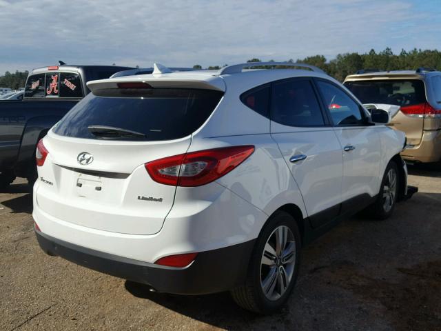 KM8JU3AG6EU805664 - 2014 HYUNDAI TUCSON GLS WHITE photo 4