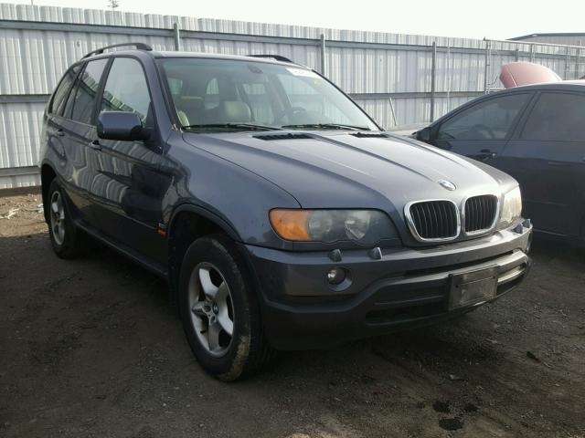 5UXFA53513LV82509 - 2003 BMW X5 3.0I BLUE photo 1