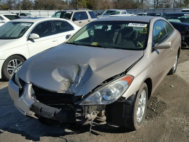 4T1CE38P24U948878 - 2004 TOYOTA CAMRY SOLA TAN photo 2