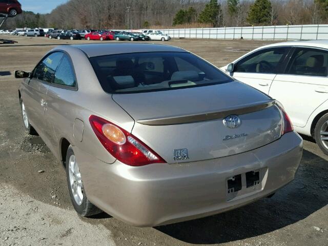 4T1CE38P24U948878 - 2004 TOYOTA CAMRY SOLA TAN photo 3