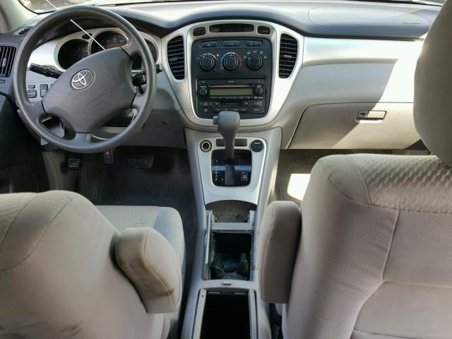 JTEEP21A160138767 - 2006 TOYOTA HIGHLANDER BLUE photo 9