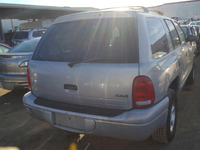 1B4HS28N2YF135642 - 2000 DODGE DURANGO SILVER photo 4