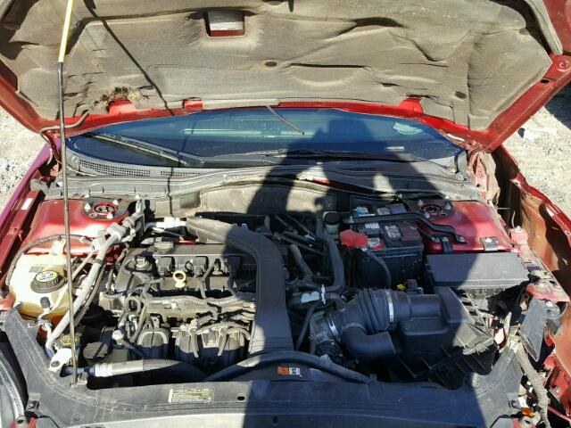 3FAHP07Z99R113337 - 2009 FORD FUSION SE RED photo 7