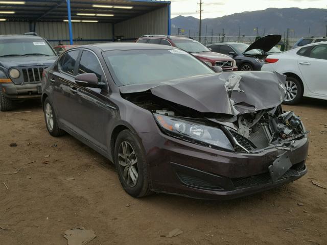 KNAGM4A72B5182714 - 2011 KIA OPTIMA LX MAROON photo 1