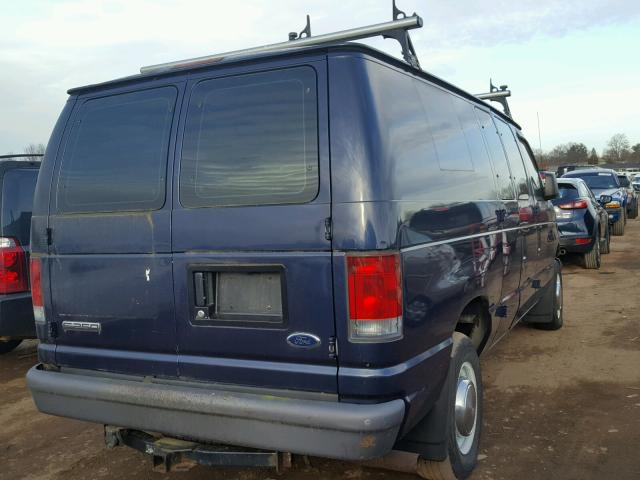 1FTNE24L76HA53912 - 2006 FORD ECONOLINE BLUE photo 4