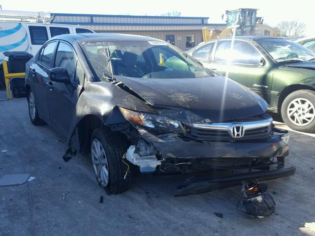 2HGFB2F83CH530624 - 2012 HONDA CIVIC EX BLACK photo 1