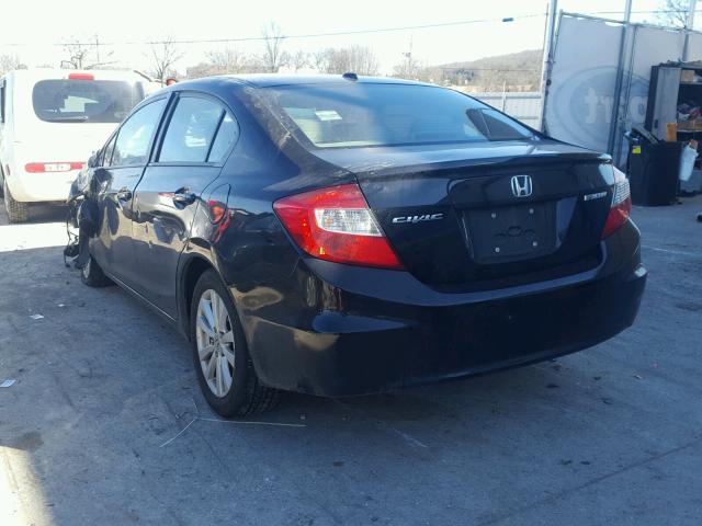 2HGFB2F83CH530624 - 2012 HONDA CIVIC EX შავი ფოტო 3
