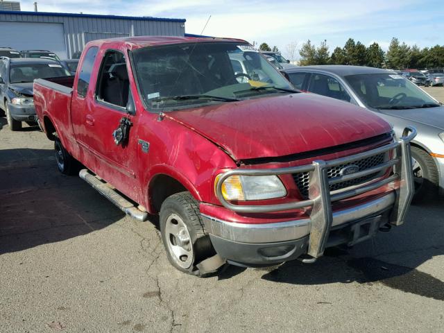 2FTRX18L82CA94969 - 2002 FORD F150 RED photo 1