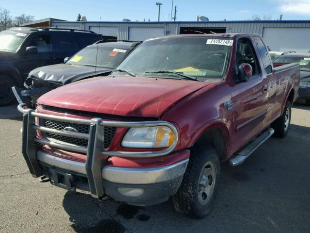 2FTRX18L82CA94969 - 2002 FORD F150 RED photo 2