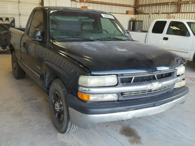 1GCEC14W91Z222860 - 2001 CHEVROLET SILVERADO BLACK photo 1