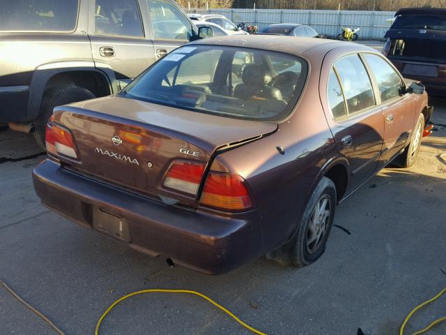 JN1CA21D5VM523833 - 1997 NISSAN MAXIMA GLE MAROON photo 4