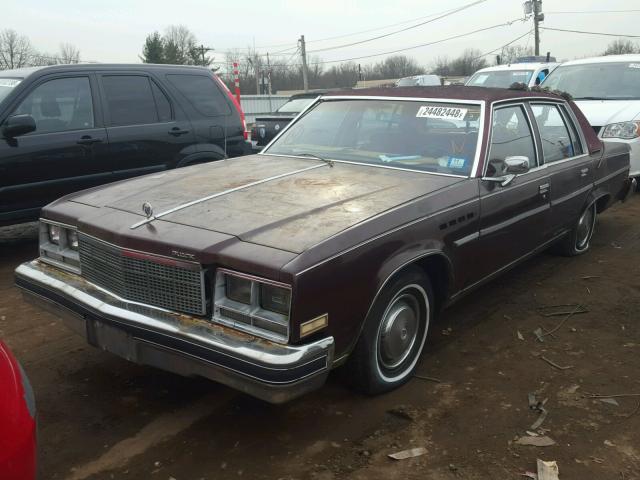 4X69X9H572388 - 1979 BUICK ELECTRA BURGUNDY photo 2