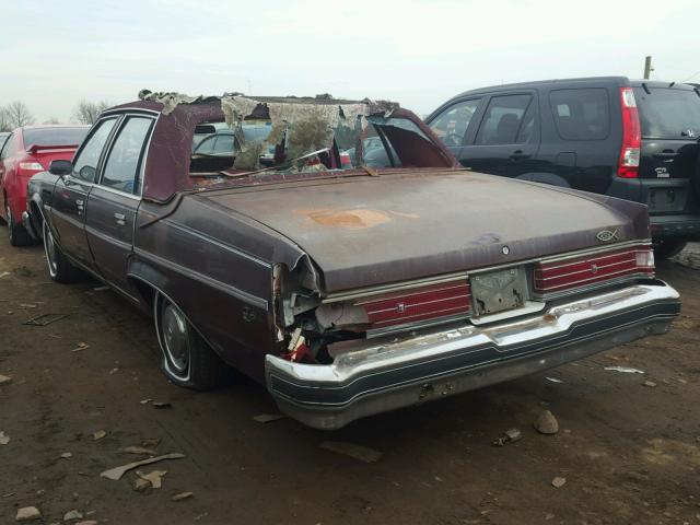 4X69X9H572388 - 1979 BUICK ELECTRA BURGUNDY photo 3