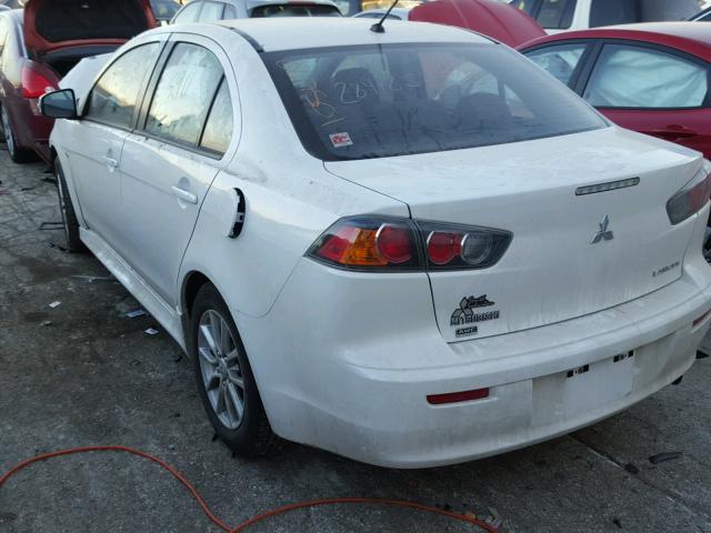 JA32V2FW4GU003728 - 2016 MITSUBISHI LANCER ES WHITE photo 3