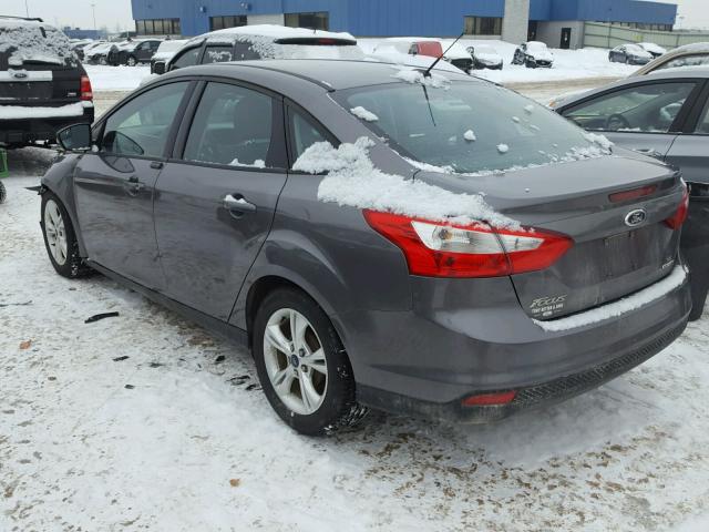 1FADP3F22EL263691 - 2014 FORD FOCUS SE GRAY photo 3