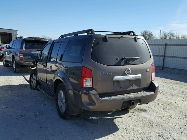 5N1AR18U98C637174 - 2008 NISSAN PATHFINDER BROWN photo 3