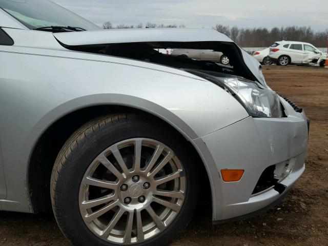 1G1PJ5SC1C7379403 - 2012 CHEVROLET CRUZE ECO SILVER photo 9