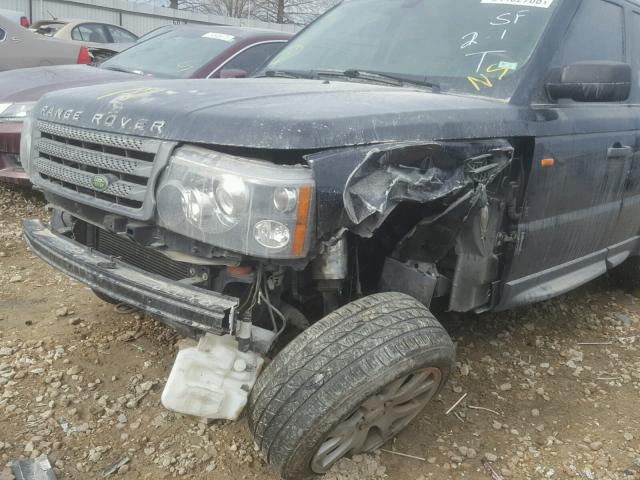 SALSK25447A116065 - 2007 LAND ROVER RANGE ROVE BLACK photo 9