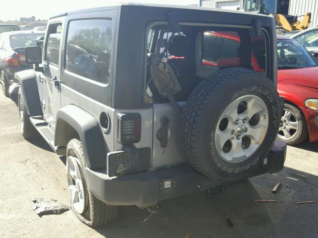 1C4AJWAG5EL245320 - 2014 JEEP WRANGLER S GRAY photo 3