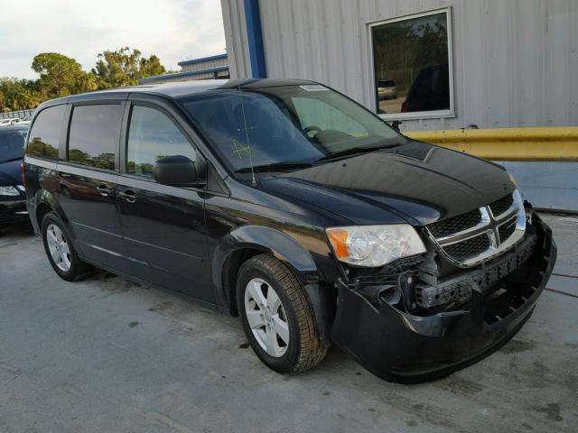 2C4RDGBG2DR723598 - 2013 DODGE GRAND CARA BLACK photo 1