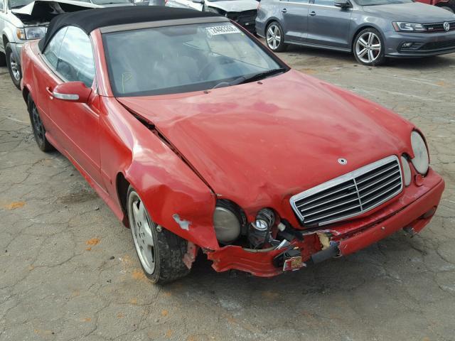 WDBLK70G6YT031954 - 2000 MERCEDES-BENZ CLK 430 RED photo 1