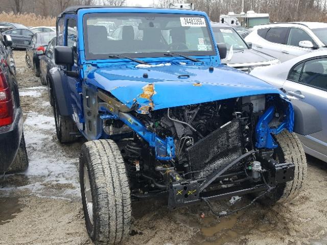 1C4AJWAG7GL286955 - 2016 JEEP WRANGLER S BLUE photo 1