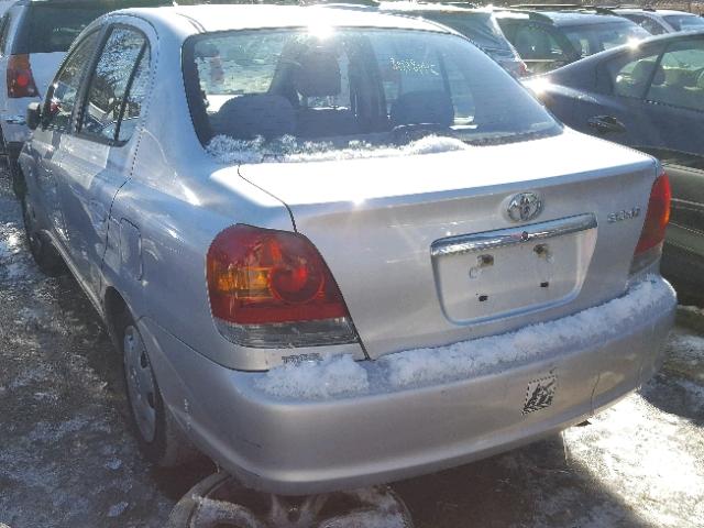 JTDBT123435043650 - 2003 TOYOTA ECHO SILVER photo 3