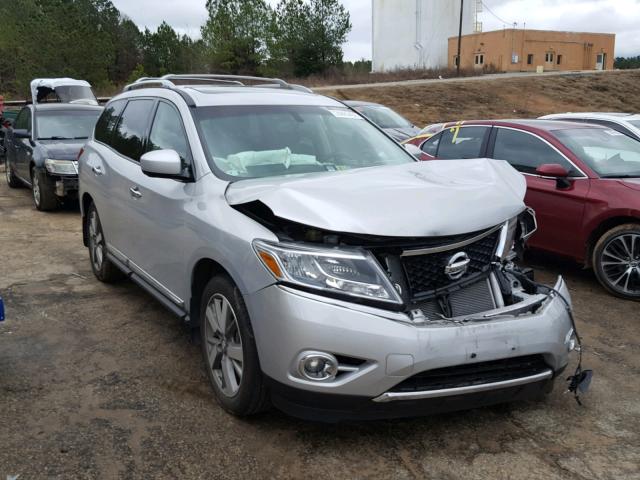 5N1AR2MM5EC705851 - 2014 NISSAN PATHFINDER SILVER photo 1