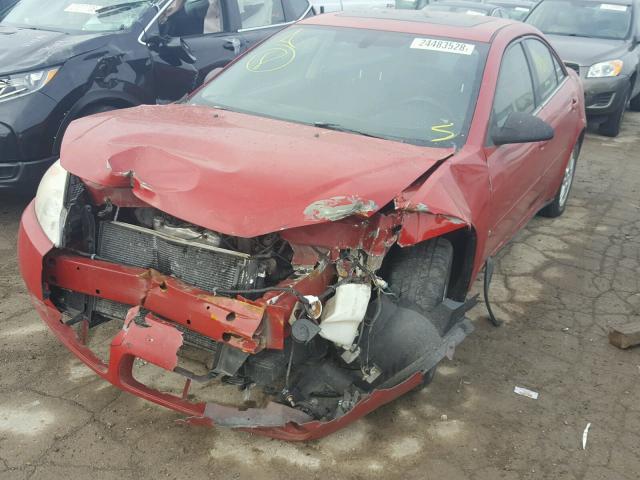 1G2ZG558264124047 - 2006 PONTIAC G6 SE1 RED photo 2