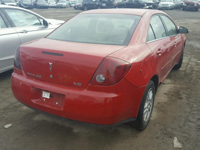 1G2ZG558264124047 - 2006 PONTIAC G6 SE1 RED photo 4