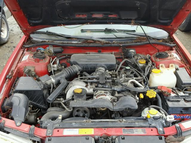 4S3BK6752W7308939 - 1998 SUBARU LEGACY GT RED photo 7