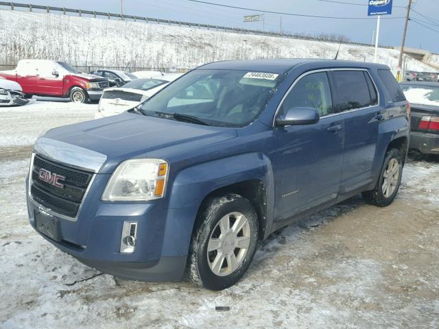 2CTFLREC6B6356637 - 2011 GMC TERRAIN SL BLUE photo 2