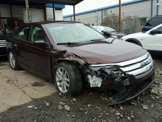 3FAHP0JA4CR185816 - 2012 FORD FUSION SEL BURGUNDY photo 1