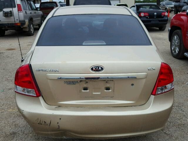 KNAFE221795656173 - 2009 KIA SPECTRA EX GOLD photo 10